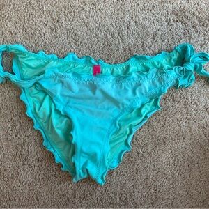 Victoria’s Secret Aqua Ruffle Bikini Bottom